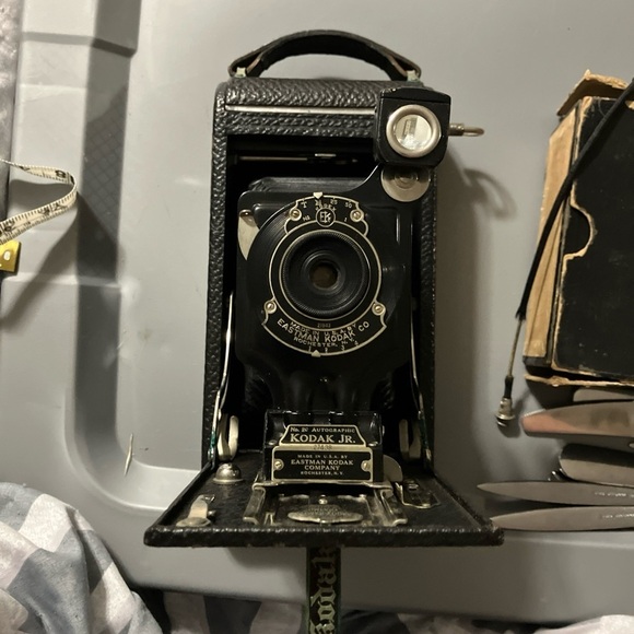 Kodak Other - Kodak Junior No. 2c Autographic Black Classic Folding Film Camera